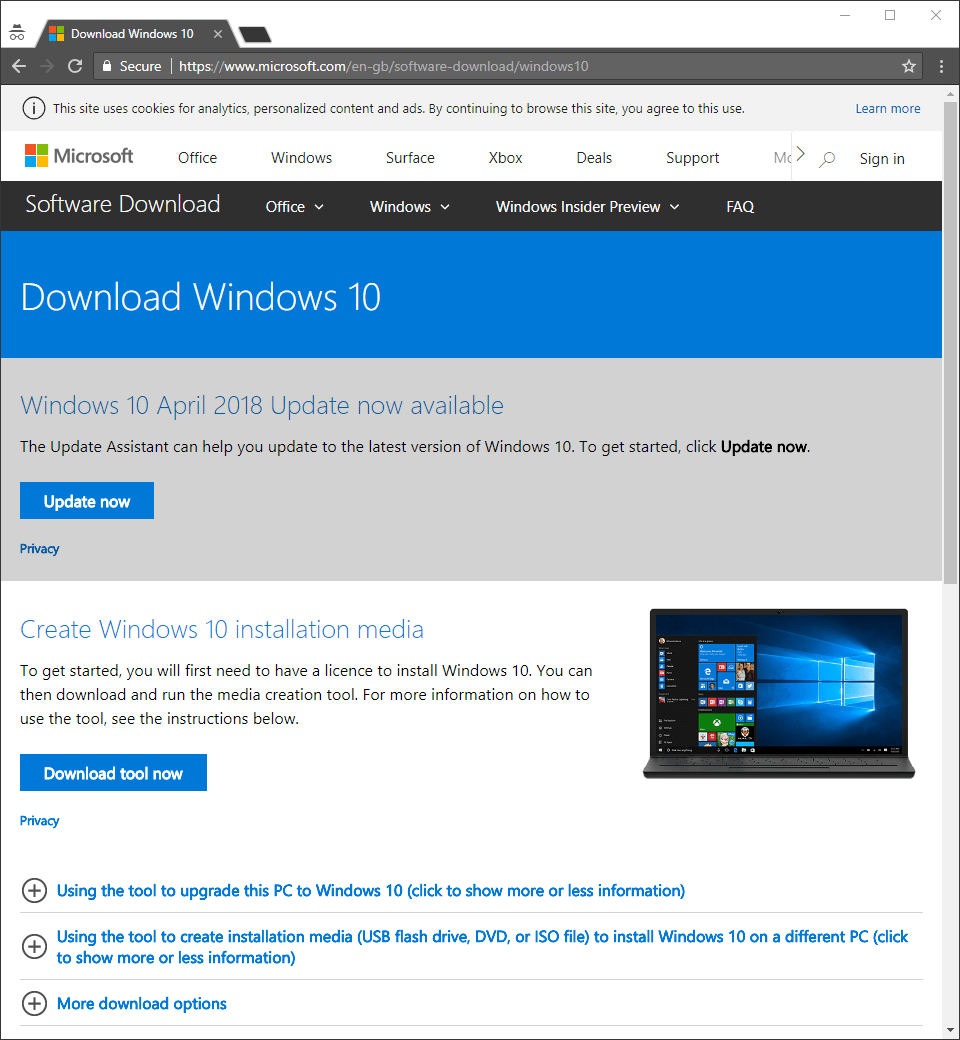 Windows 1809 Iso Download Microsoft